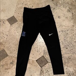 Nike Duke University Logo  Leggings with Blue Accent Women’s